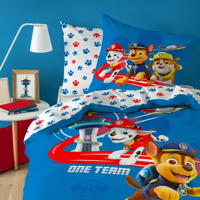 Produktbild von Bettwäsche Set Paw Patrol kuschelig warm 80 x 80 und 135 x 200 cm Flanell