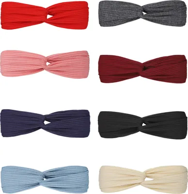 Produktbild von Damen Stirnbänder Elastisch Kopfband Vintage Bandana für Yoga Workout