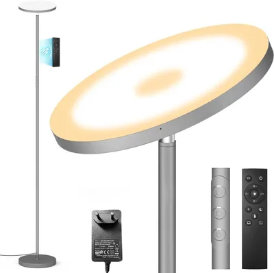 Image de Lampe sur pied moderne dimmable avec télécommande