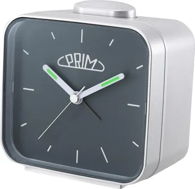Produktbild von PRIM Wecker Alarm Klasik rund 92 mm Kunststoff Grau