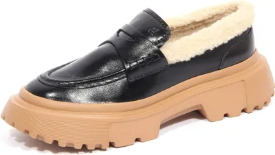Produktbild von H8144 mocassino donna HOGAN H629 woman inside eco-fur loafers