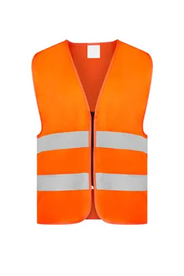 Produktbild von Korntex RX217 | Safety Vest With Zipper Warnweste - Farbe: Signal Orange - Größe: L