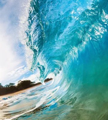 Produktbild von Fototapete - Ocean Wave 225x250cm - Vliestapete