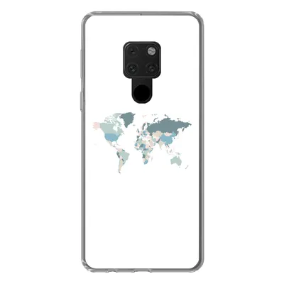 Produktbild von MuchoWow® Handyhülle Schutzhülle Hülle für Huawei P40 Lite Weltkarte - Pastell - Länder Silikon Softcase Handy Hülle - Handy