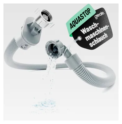 Produktbild von Waschmaschinenschlauch mit Aquastop 1,5 m - Zulaufschlauch für Waschmaschinen 3/4 Zoll mit Sicherheitsventil