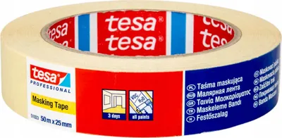 Obrázok produktu pre Páska tesa® PRO, maliarska, maskovacia, lepiaca, 25 mm, L-50 m