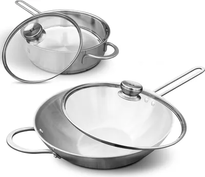 Produktbild von Zwilling TwinNova 3 Set 4-tlg. – Wok & Schmorpfanne mit Deckel, Induktion