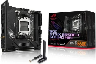 Obrázok produktu pre Základná doska ASUS ROG STRIX B650E-I GAMING WIFI, AMD B650, pätica AM5, Mini ITX, Wi-Fi 6E