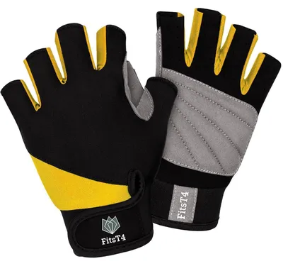 Produktbild von Surfhandschuhe 3/4 Finger gepolstert Anti-Rutsch Gelb M
