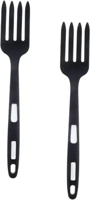 Produktbild von Wiederverwendbare Silikongabeln für die Küche, 2 Stück aus hitzebeständigem Silikon, spülmaschinenfest