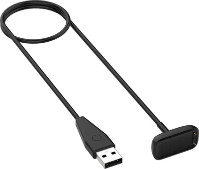 Image de Pour Fitbit Charge 6 / 5 Port USB 50 cm Smart Watch Charging Cable de charge Noir