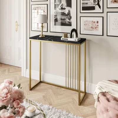 Obrázek produktu pro PRIME Console 80 cm Gold Matt / Black Grigria Pietra