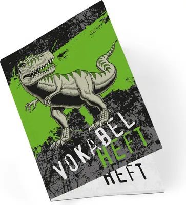 Produktbild von itenga Vokabelheft T-Rex DIN A5, 56 Seiten 100g Naturpapier