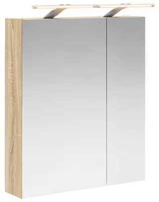 Obrázek produktu pro Koupelnová zrcadlová skříň Sonoma dub 60 x 14,5 x 70 cm
