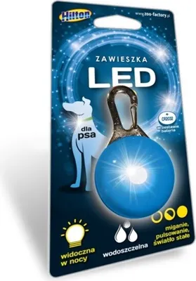 Obrázek produktu pro HILTON LED silikonový přívěsek 2,0 x 3,1 x 5,5 cm pro psa