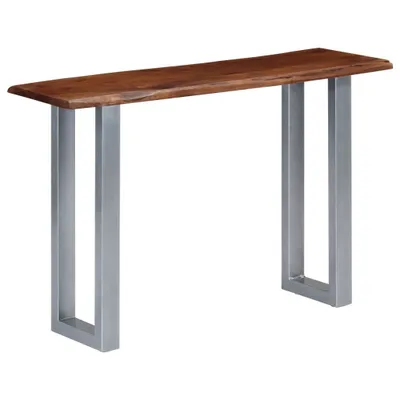 Productafbeelding van Wandtafel 115x35x76 cm massief acaciahout en ijzer