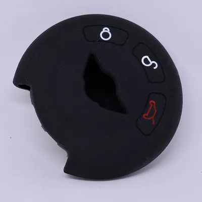 Produktbild von Auto Schlüssel Hülle Silikon Schutz Cover Schwarz kompatibel mit Mini R55 R56 R57 R59 R60 R61 Cooper Clubman ONE S Paceman 3 Tasten Smartkey