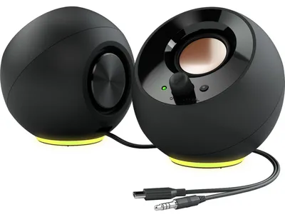 Image de Creative Lautsprecher Pebble SE RGB Stereo, schwarz