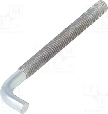 Produktbild von 10x Haken gerade Zink L. ges: 70mm .6.70 Schraubenbolzen L. Gewinde: 54mm