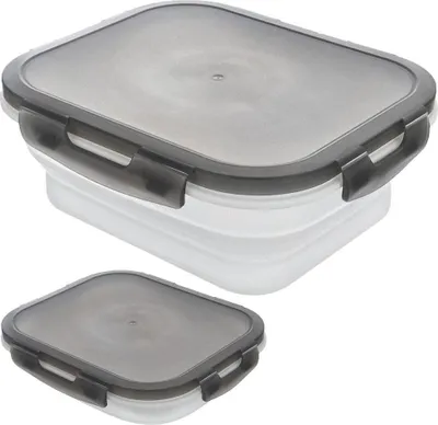 Image de Boîte à lunch pliable avec couvercle hermétique pour aliments frais
