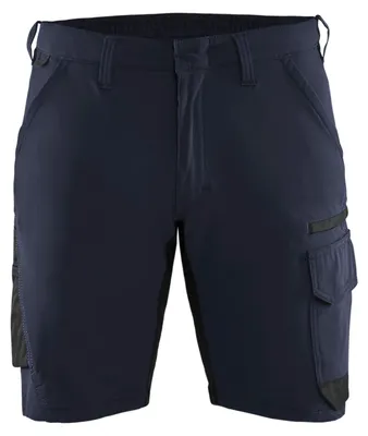 Produktbild von Blakläder Service Shorts 4-Wege-Stretch 1423, Farbe:Dunkel Marineblau/Schwarz, Größe:C50