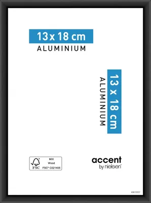 Image de Cadre Accent, 13 x 18 cm, noir