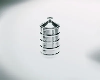 Produktbild von Alessi CB03, Behälter, Rund, 1,14 l, Edelstahl, Aluminium, Edelstahl, 110 mm