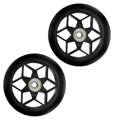 Productafbeelding van 2 stuks stuntstepwielen met ABEC-9 lagers - 110 mm reservewielen