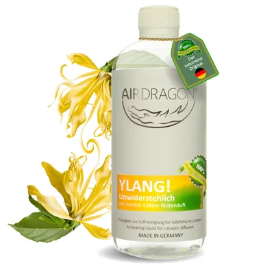 Produktbild von AIRDRAGON Ylang - katalytischer Raumduft OHNE künstliche Duftstoffe - Die naturreine Alternative für alle katalytischen Duftlampen