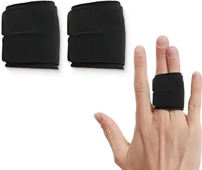 Obrázek produktu pro Ochranné pomůcky pro prsty - Nastavitelná opěrka prstů - Stabilizátor prstů - 2 sady rukavic na prsty - Prevence poranění kloubů - Sportovní ochrana