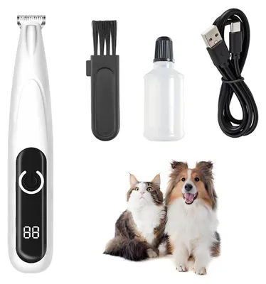 Produktbild von Xynovate Pfotentrimmer für Hunde mit LED-Licht, Extra Leise Hundeschermaschine,