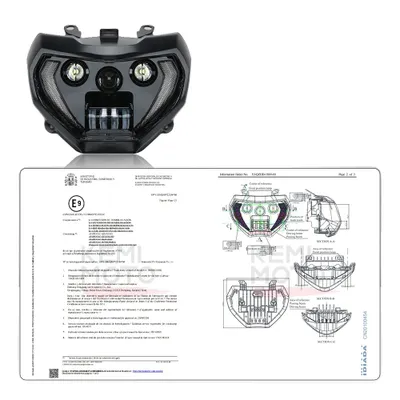 Obrázek produktu pro Světlomet na motorku, montážní LED, vodotěsný, MT07 MT09