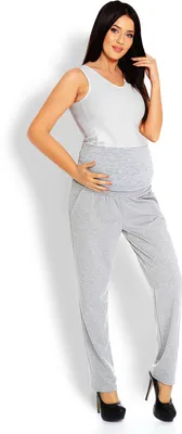 Produktbild von PeeKaBoo Umstandshose für Damen Enchanted grau L/XL