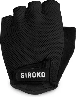 Zdjęcie produktu dla Rękawiczki Siroko Aero, krótkie, czarne, rozmiar M, damskie, czarne, rozmiar M