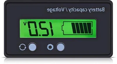 Image de Appareil de mesure à écran LCD avec rétroéclairage - Testeur universel de capacité et de tension des batteries