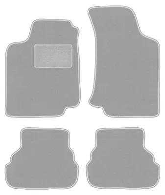 Obrázok produktu pre Velúrové autokoberce pre: Volkswagen Golf III 1993-2002 (kabriolet/hatchback/kombi) – sada 4 ks, sivé, na mieru – Wielganizator OSLO