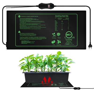 Productafbeelding van 50W warmtemat voor planten met thermostaat, warmtemat voor zaailingkieming