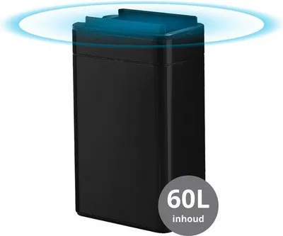 Produktbild von FlinQ FlinQ Mülleimer - Sensor - 60L - 40,4x27,8x66,3 cm - Schwarz
