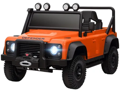 Image de Voiture électrique pour enfants, 12V, avec télécommande | Couleur : orange | Dimensions : 61 x 115 x 61 cm