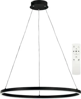 Obrázek produktu pro LED lustr Top Light Saturn 70CZ RC 30 W 3000 lm 3000-6500 K černý s dálkovým ovládáním