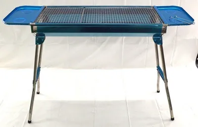 Immagine prodotto di SunJas Set da picnic con barbecue a carbonella, ventilatore, pinze, forchetta e griglia