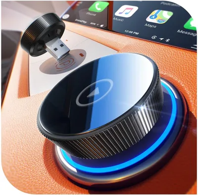 Productafbeelding van Mini draadloze CarPlay-adapter – Extreem dun, plug-and-play, geschikt voor iPhone 5 en nieuwer