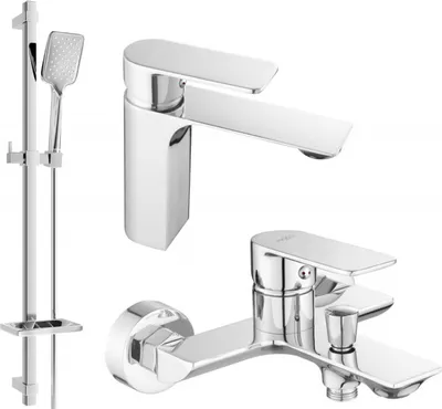 Produktbild von Mexen Alexa DQ62 Badewannenset, Chrom - 71203DQ62-00