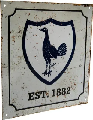Obrázek produktu pro Oficiální retro znak Tottenham Hotspur FC TA1178 (jedna velikost) (bílý)