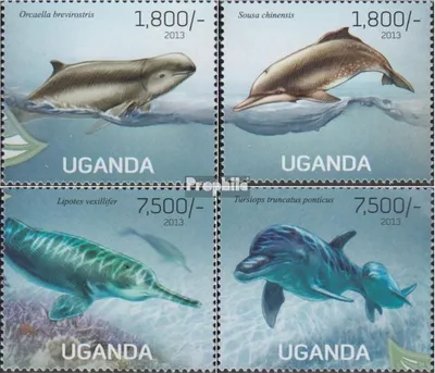 Produktbild von Briefmarken Uganda 2013 Mi 3030-3033 (kompl.Ausg.) postfrisch Delphine
