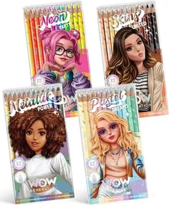 Obrázok produktu pre WOW Generation farebné ceruzky 12 ks - 8,5 x 17,4 x 1 cm-Sortiment