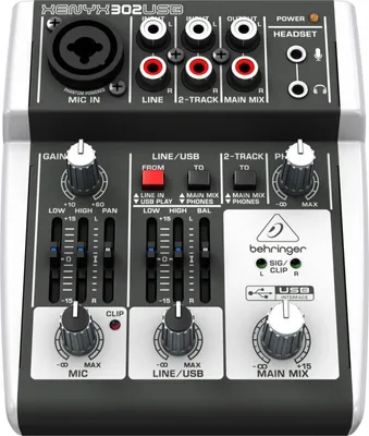 Obrázok produktu pre Behringer X302USB audio mixpult 5 kanálov