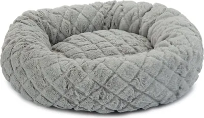 Produktbild von Beeztees Levisa - Katzenbett - Plüsch - grau - 43x43x13 cm