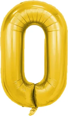 Immagine prodotto di Palloncino in foil numero 0, circa 100 cm, oro