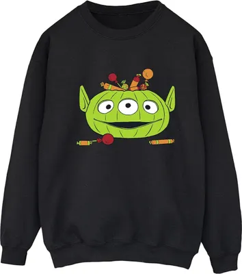 Produktbild von Toy Story - "Alien Pumpkin Basket" Sweatshirt für Damen - Halloween BI52716 (XL) (Schwarz)